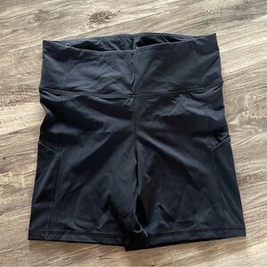 CRZ Yoga Biker Shorts ner black women’s opaque stretchy